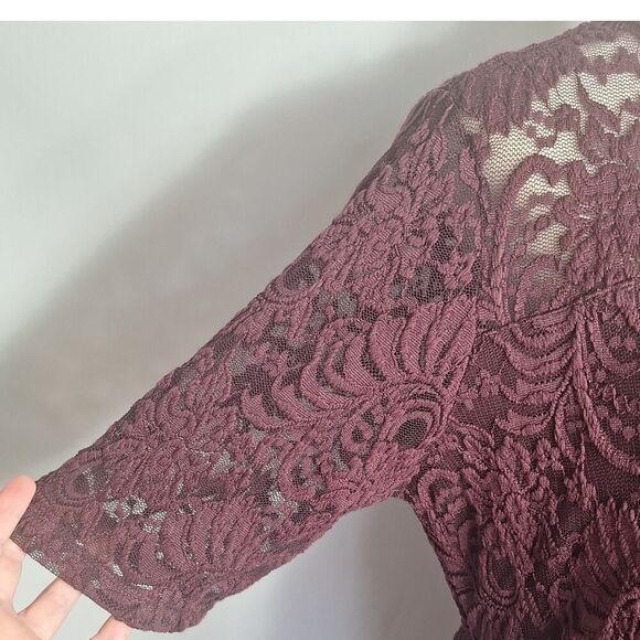 Torrid Womens Skater Lace Mini Dress A Line Whimsigoth Sexy Vamp Flowy Large - Picture 4 of 13